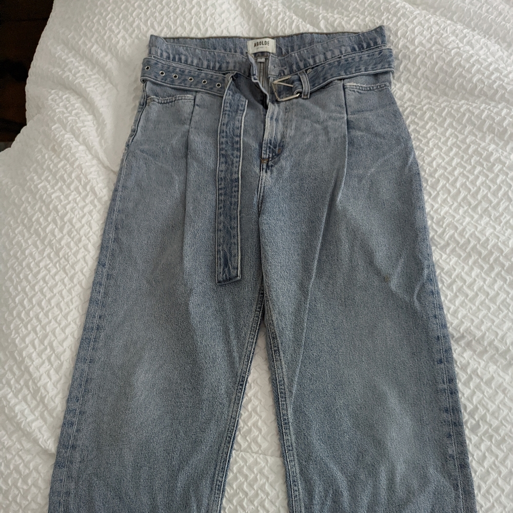 Agolde Belted Baggy Jeans